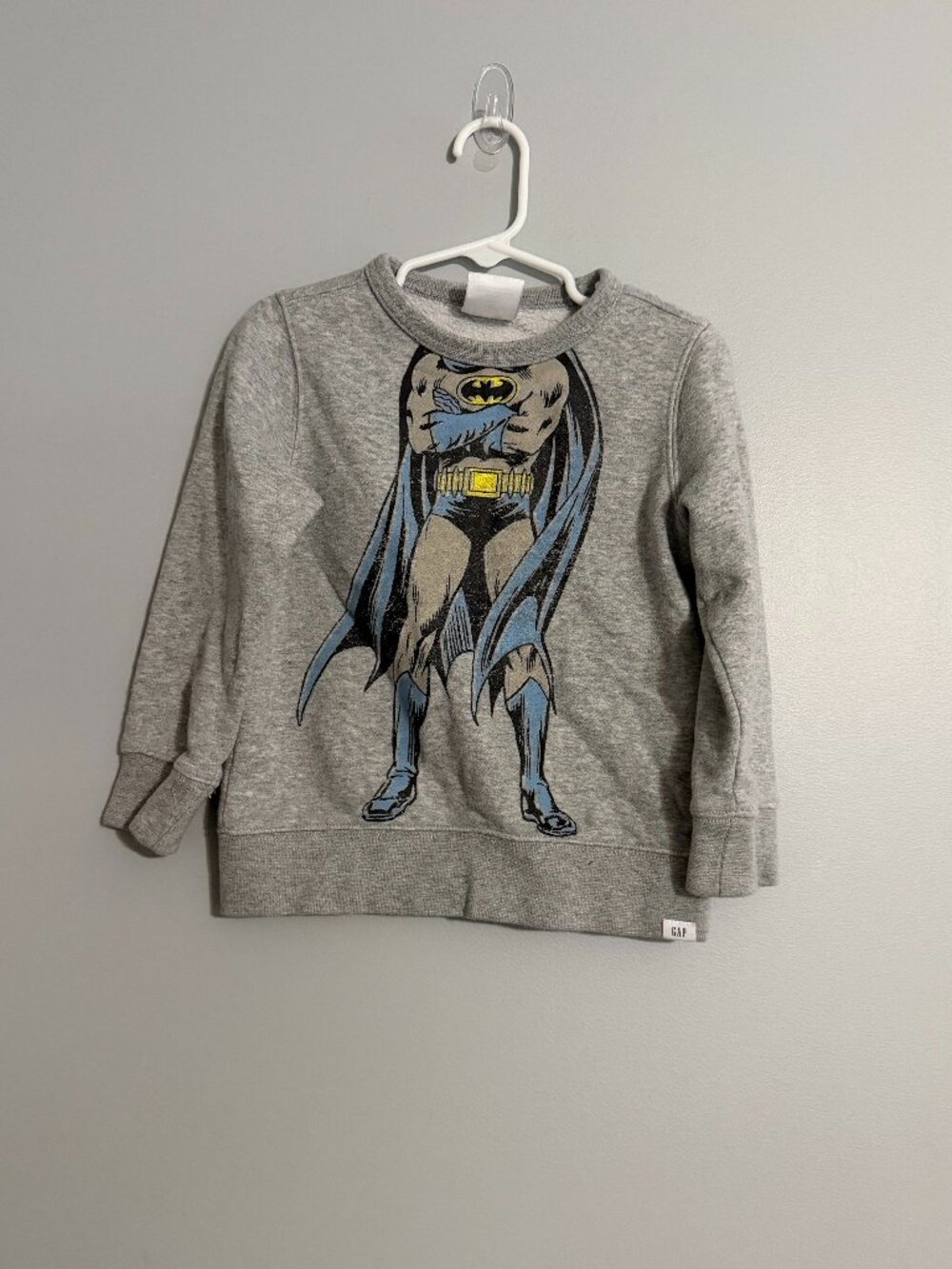Baby Gap Batman Sweatshirt | Size 4 Years | Gray